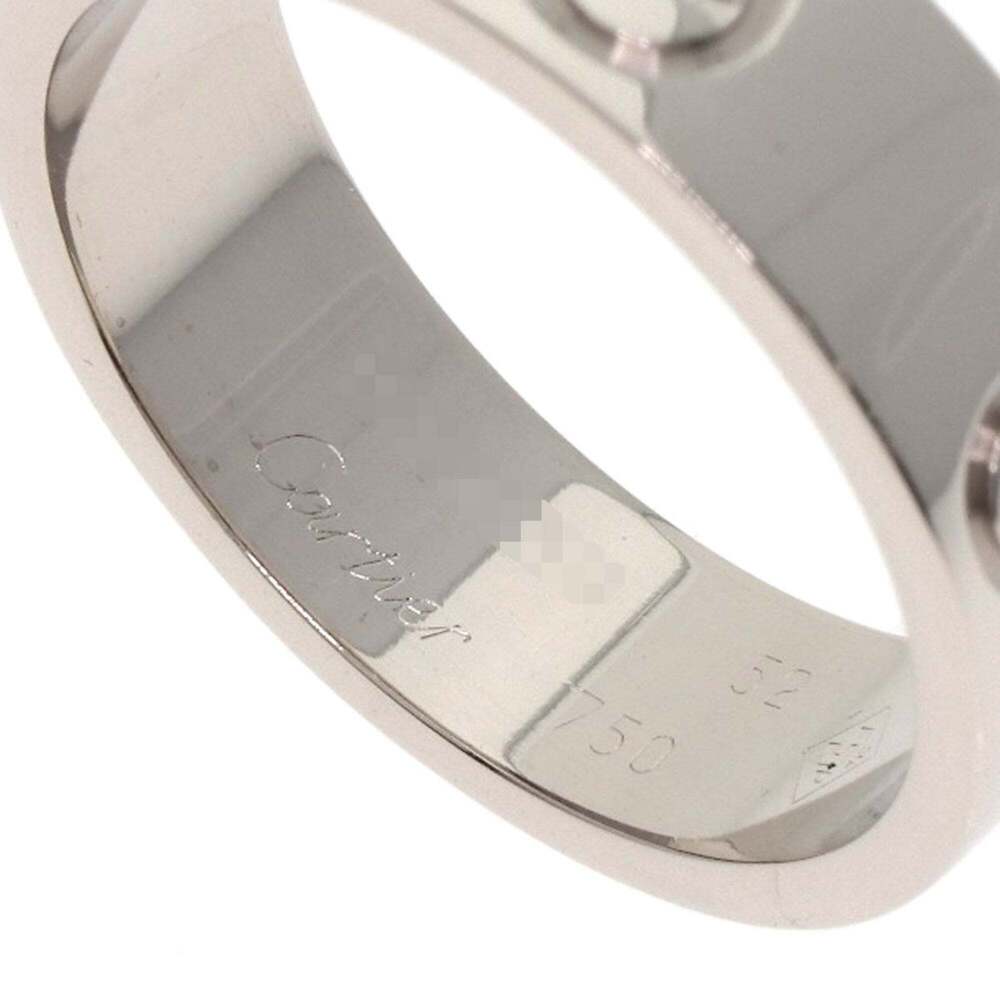 CARTIER Authentic 18k Silver Love Ring #52 - Picture 5 of 6